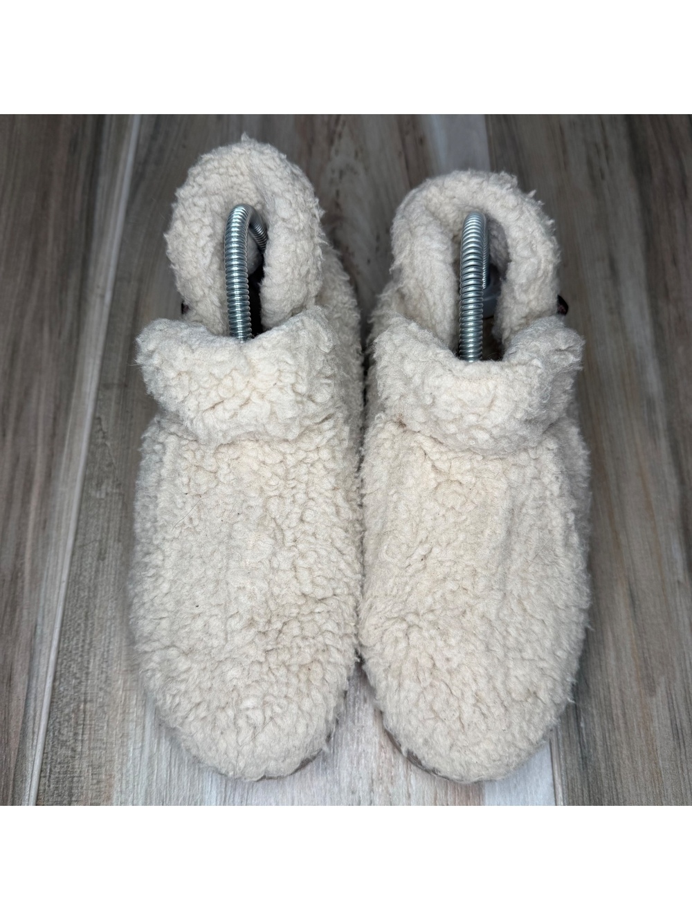 LL Bean Cozy Slipper Booties Pile Fleece Womens Sz 7 - Picture 3 of 9